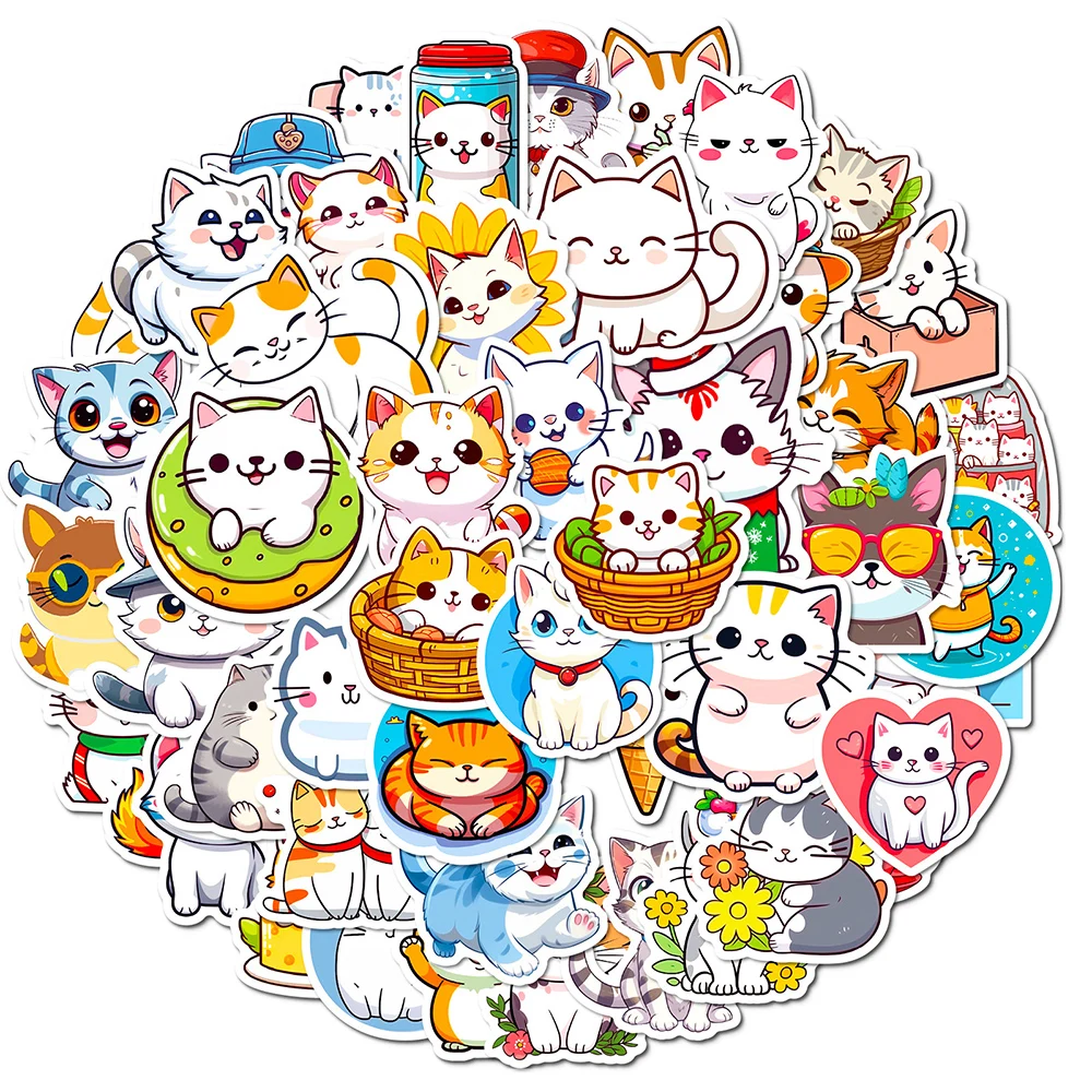 10/30/50pcs Cute Cartoon Cat Graffiti Stickers Kawaii Decals Notebook Laptop Suitcase Car Decoration Sticker Kids Classic Toys
10/30/50pcs Cute Cartoon Cat Graffiti Stickers Kawaii Decals Notebook Laptop Suitcase Car Decoration Sticker Kids Classic Toys