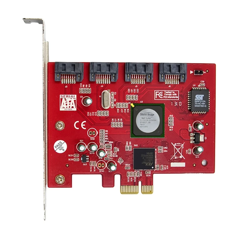 PCI-E X1 для 4-портовых SATA жестких дисков, 4-портовая SATA Плата расширения для дисков 3124 для PCIE X1/X4/X8/X16 слот
PCI-E X1 для 4-портовых SATA жестких дисков, 4-портовая SATA Плата расширения для дисков 3124 для PCIE X1/X4/X8/X16 слот