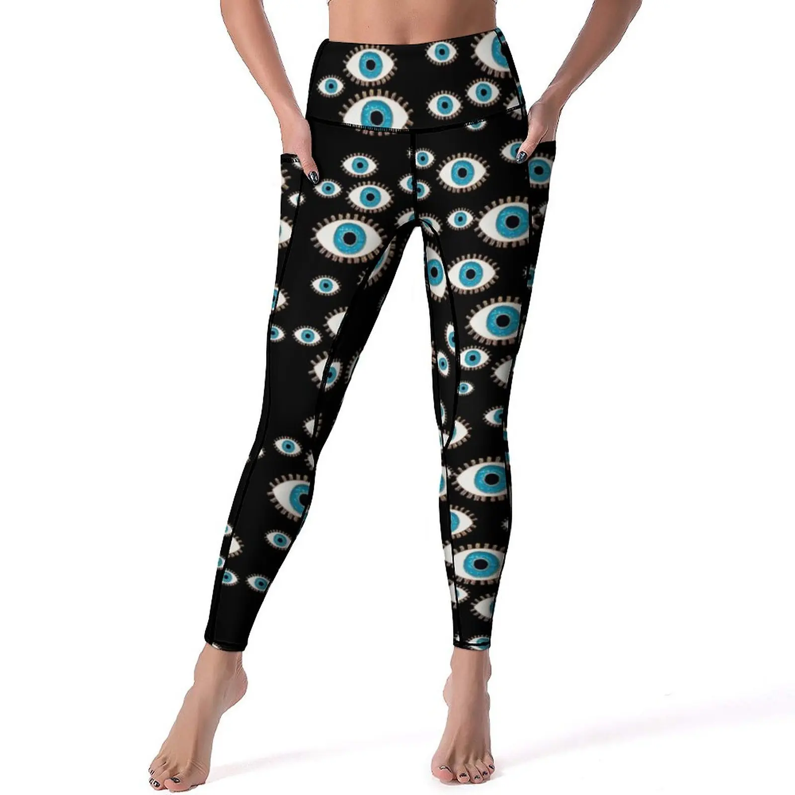 Evil Eye Print Leggings Sexy Greek Mati Mataki Fitness Yoga Pants High Waist Stretch Sports Tights Pockets Retro Printed Leggins 
Evil Eye Print Leggings Sexy Greek Mati Mataki Fitness Yoga Pants High Waist Stretch Sports Tights Pockets Retro Printed Leggins