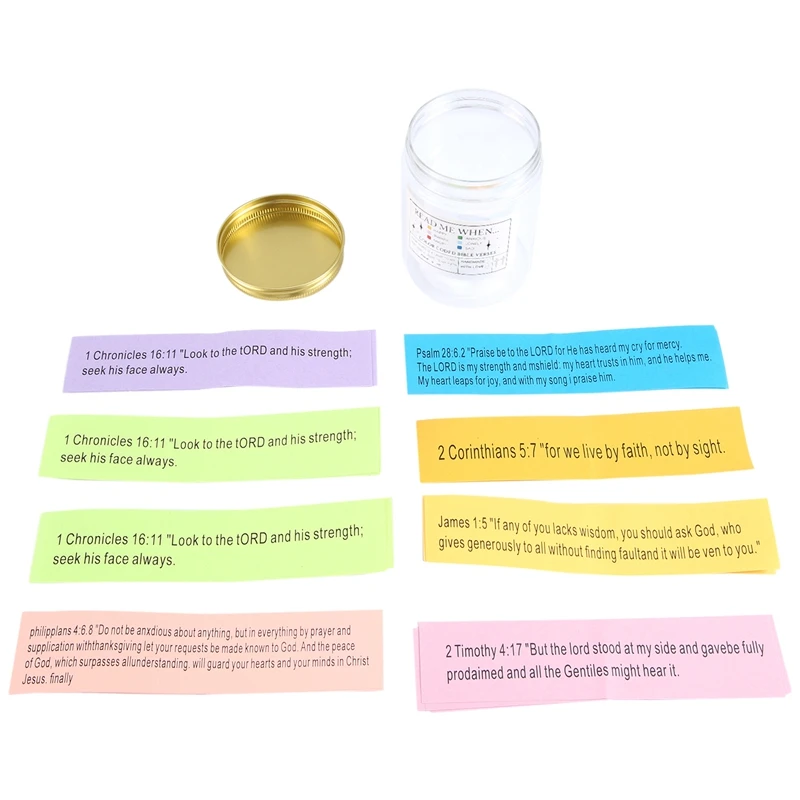 1 PCS Jesus Scripture Jar Bible Verses Scripture Jar For Reading In Different Moods Christian Bible Gifts
1 PCS Jesus Scripture Jar Bible Verses Scripture Jar For Reading In Different Moods Christian Bible Gifts