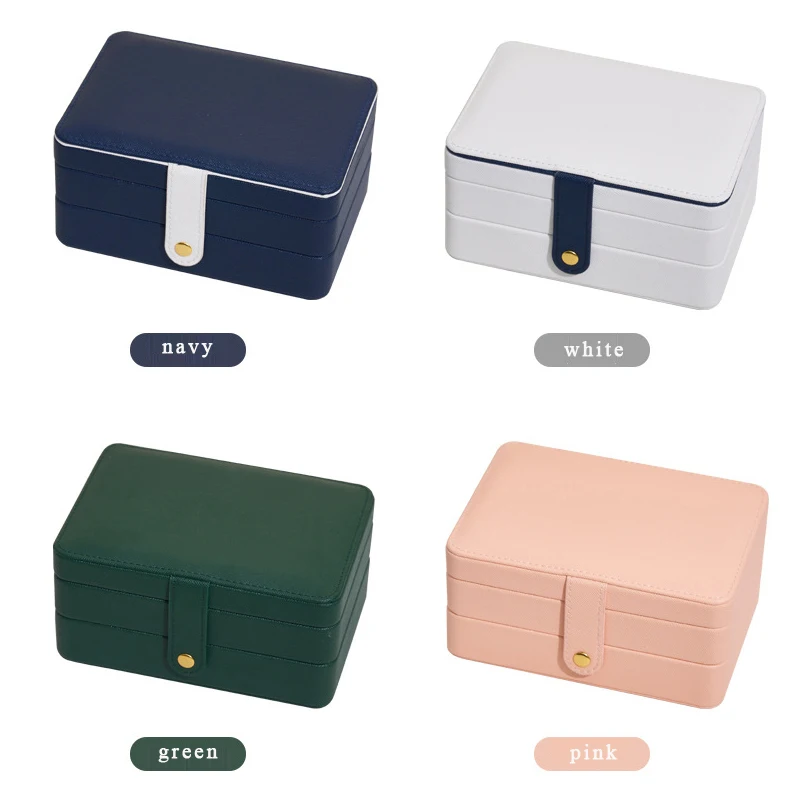 Portable 2/3Layers Jewelry Box Jewelry Organizer Display Travel Jewelry Case Boxes Button Leather Storage Zipper Jewelers Joyero
Portable 2/3Layers Jewelry Box Jewelry Organizer Display Travel Jewelry Case Boxes Button Leather Storage Zipper Jewelers Joyero