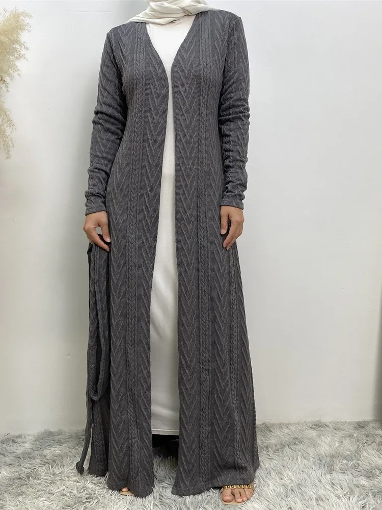 Middle East Ramadan Morocco Autumn Winter Knitted Muslim Pocket Islamic Saudi Arabian Cardigan Sweater Long Coat Robe
Middle East Ramadan Morocco Autumn Winter Knitted Muslim Pocket Islamic Saudi Arabian Cardigan Sweater Long Coat Robe