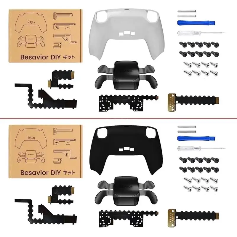 Back Paddles Attachment Four Back Button & Backplate Programable Remap Suitable for Besavior Playstation5 Controller
Back Paddles Attachment Four Back Button & Backplate Programable Remap Suitable for Besavior Playstation5 Controller