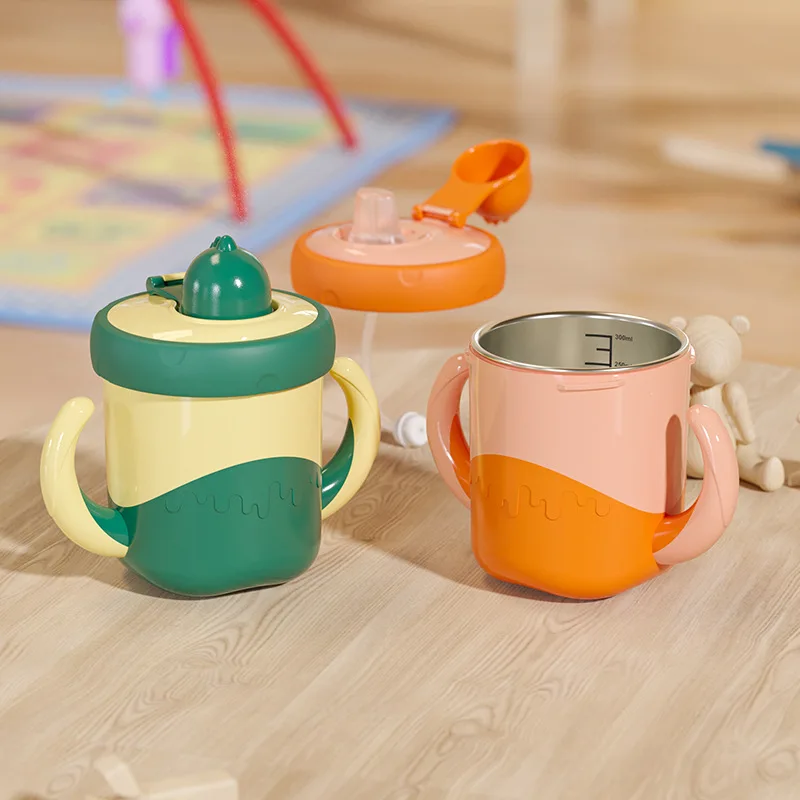 300ML Baby Feeding Learning Bottles Leakproof Anti-fall Anti-scalding Anti-slip Training Cup Children Drinking Cup
300ML Baby Feeding Learning Bottles Leakproof Anti-fall Anti-scalding Anti-slip Training Cup Children Drinking Cup
