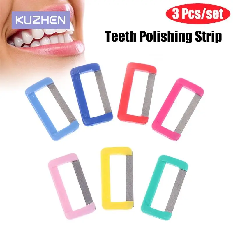 

3Pcs Disposable Dental Orthodontic Interproximal Enamel Polishing Tool Tooth Enamel Reducted Teeth Whitening Material Oral Care