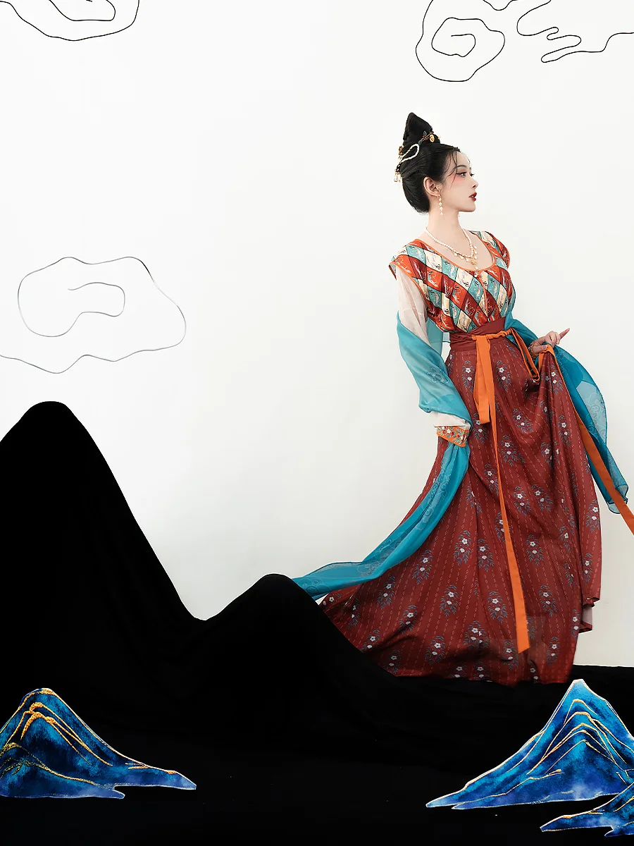 Платье для косплея Huangyue Hanfu, ветер Dunhuang летает в небесной династии Тан, стильное платье
Платье для косплея Huangyue Hanfu, ветер Dunhuang летает в небесной династии Тан, стильное платье