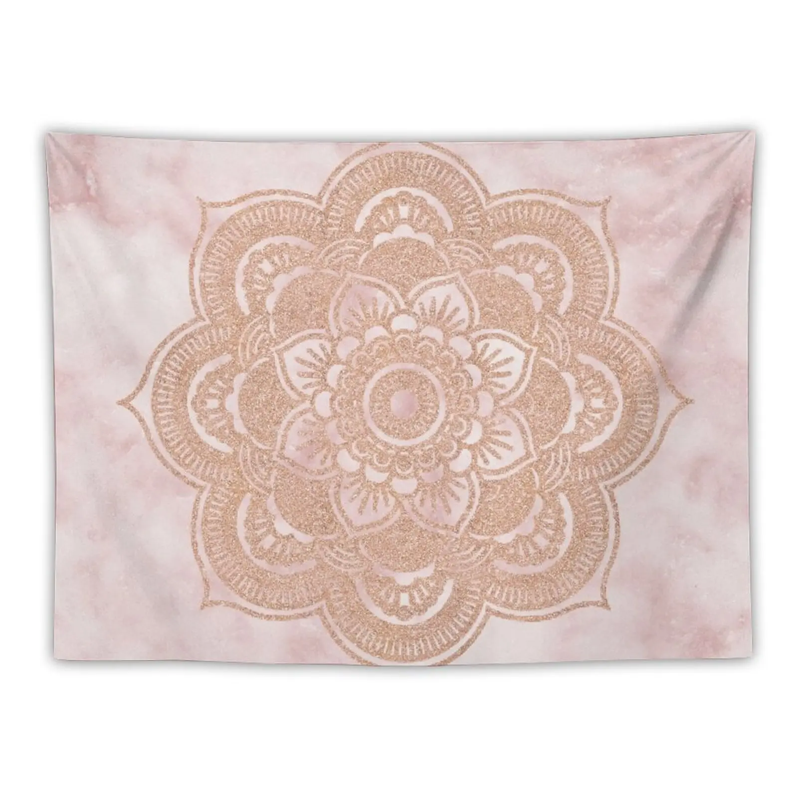 

Rose gold mandala - pink marble Tapestry Decoration Home Decoration Wall Bedrooms Decor Korean Room Decor Tapestry