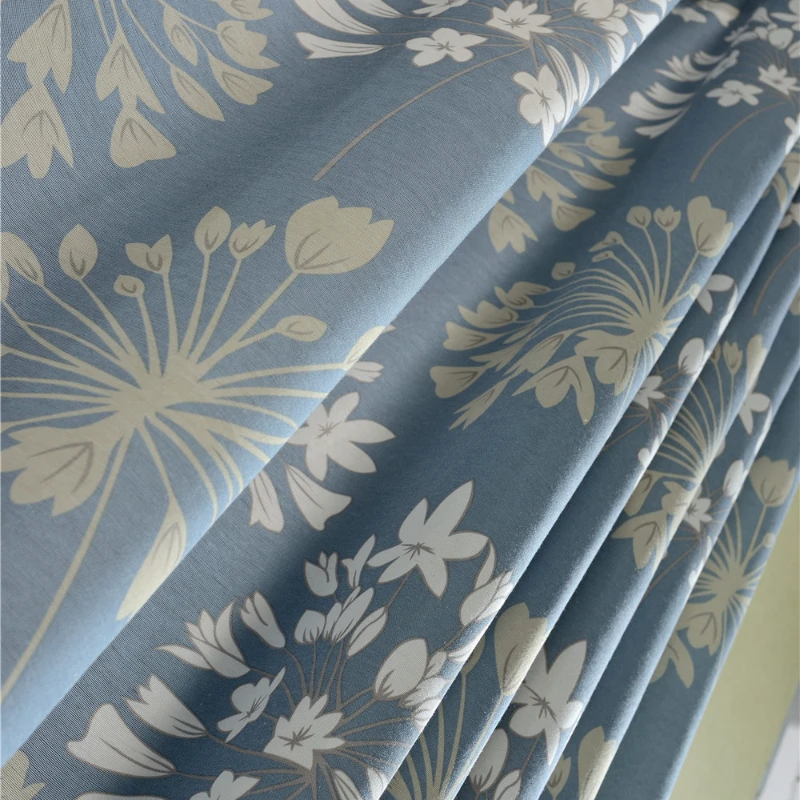 Modern Simple Chinese Style Curtain Polyester Cotton Blue Printed Curtain Window Screen Curtains for Living dining room bedroom
Modern Simple Chinese Style Curtain Polyester Cotton Blue Printed Curtain Window Screen Curtains for Living dining room bedroom