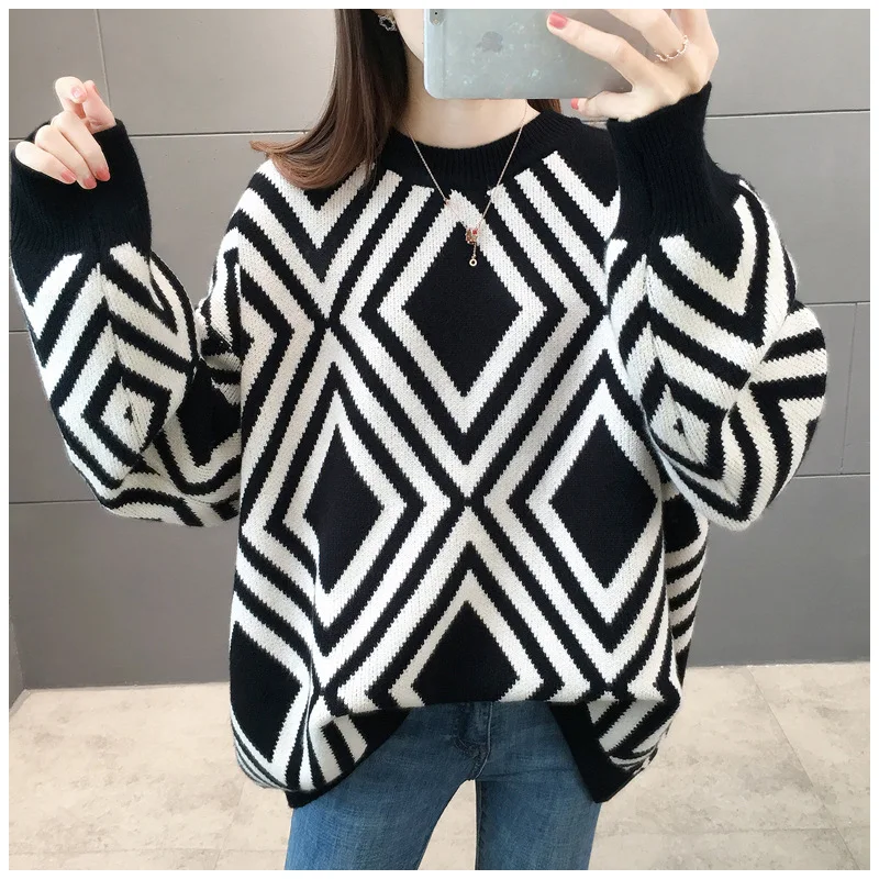 2022 new thickened new autumn winter sweater girls' outdoor sportswear Korean one size loose Pullover Sweater Top Fashion
2022 new thickened new autumn winter sweater girls' outdoor sportswear Korean one size loose Pullover Sweater Top Fashion