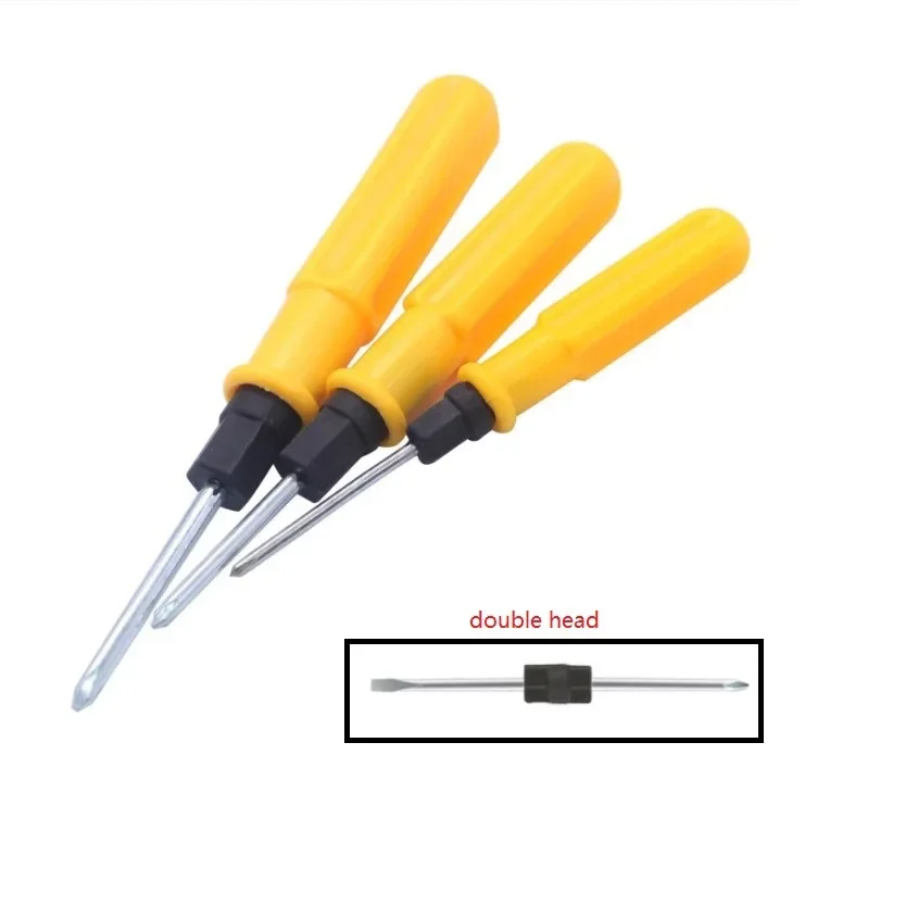 Double Head Slotted Cross Screwdrivers Remover, Repair Tools, Hand Tool, Alloy Steel and Plastic, 2 ", 3", 4 "Screwdriver
Double Head Slotted Cross Screwdrivers Remover, Repair Tools, Hand Tool, Alloy Steel and Plastic, 2 ", 3", 4 "Screwdriver