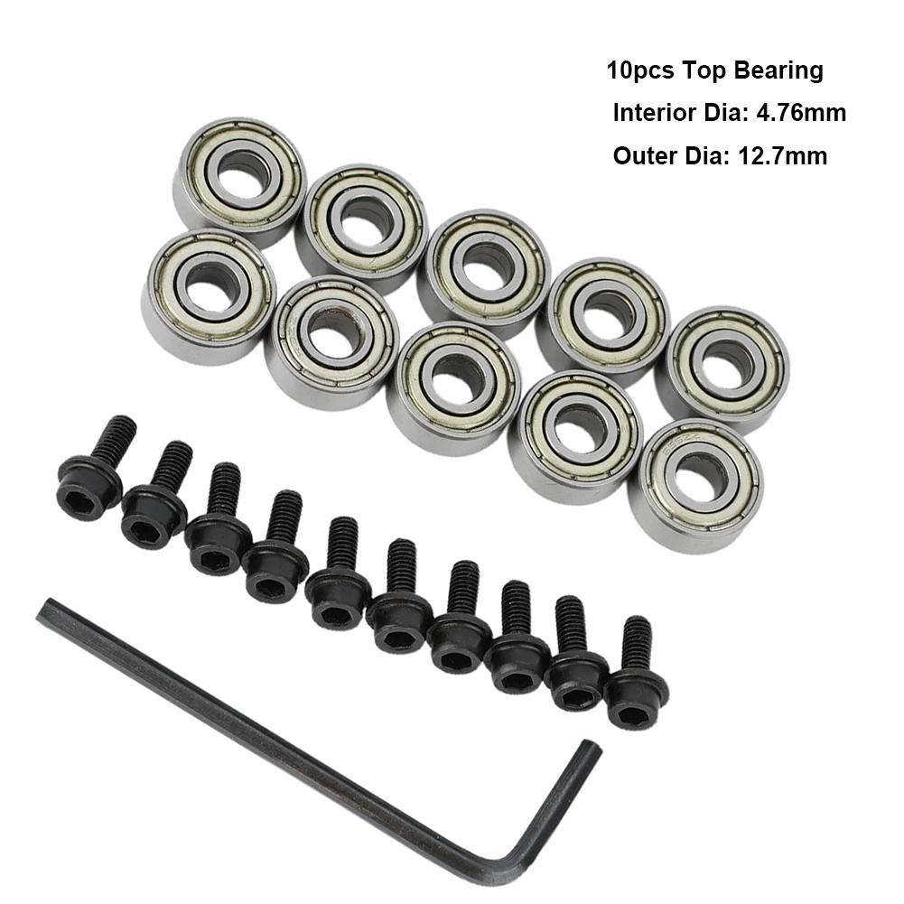 Hex Key Wrench Router Bit Bearing Steel Wood Accessories 11pcs/Set 12.7mm Router Bit Attachment Ball Bearings Guide
Hex Key Wrench Router Bit Bearing Steel Wood Accessories 11pcs/Set 12.7mm Router Bit Attachment Ball Bearings Guide