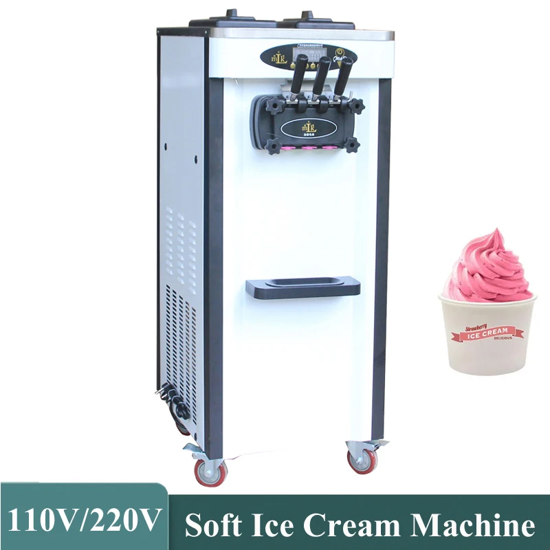 Commercial Soft Ice Cream Machine 3 Flavors Ice Cream Maker For Dessert Shop Full Automatic Ice-cream Making Machine 2000W
Commercial Soft Ice Cream Machine 3 Flavors Ice Cream Maker For Dessert Shop Full Automatic Ice-cream Making Machine 2000W