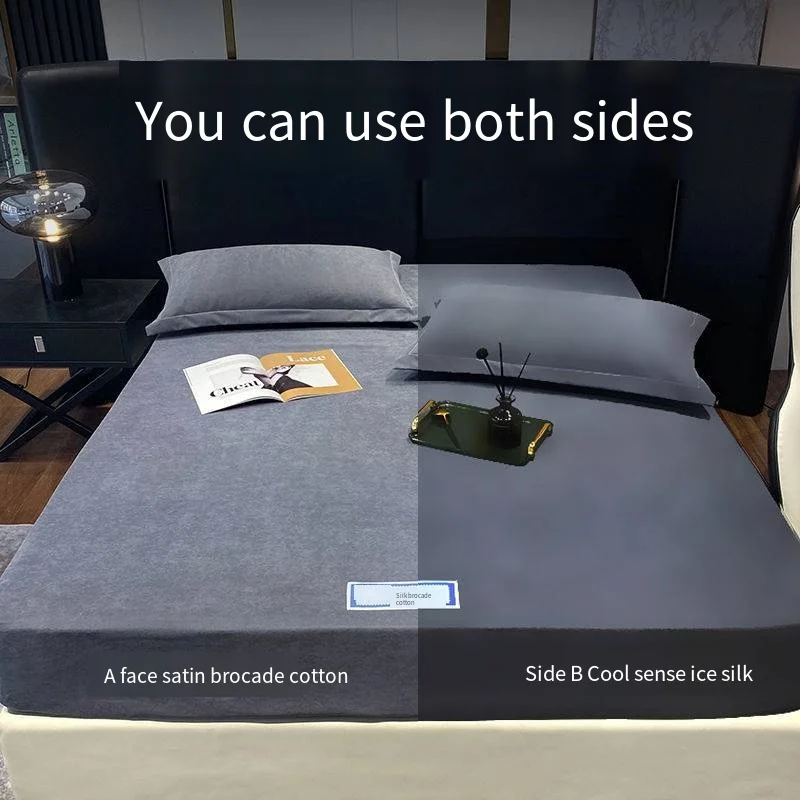 Two-sided available fitted sheet,A side is warm, B side is cold, soft delicate elastic rope anti slip adjustable bed sheets
Two-sided available fitted sheet,A side is warm, B side is cold, soft delicate elastic rope anti slip adjustable bed sheets