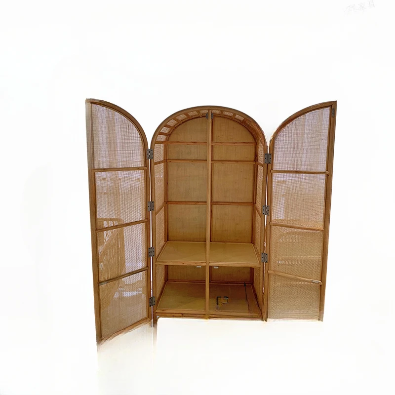 Nordic rattan single wardrobe B&B home small bedroom retro japanese style ins storage cabinet
Nordic rattan single wardrobe B&B home small bedroom retro japanese style ins storage cabinet