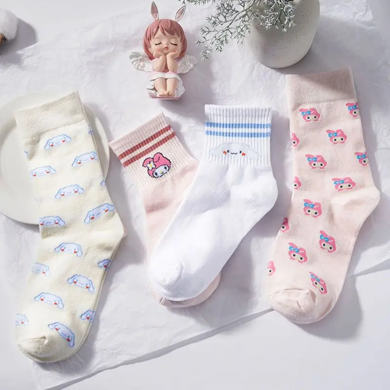 Sanrio Pure Cotton Socks Kawaii My Melody Cinnamoroll Hello Kitty Girl Heart Cartoon College Style Wild Ins Style Sports Socks
Sanrio Pure Cotton Socks Kawaii My Melody Cinnamoroll Hello Kitty Girl Heart Cartoon College Style Wild Ins Style Sports Socks