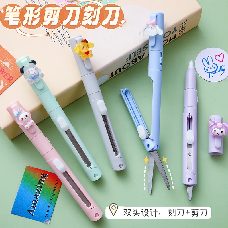 Sanrio Kawaii Pen Shaped Art Knives My Melody Cinnamoroll Cute Anime Cartoon Folding Paper Diy Hand Made Ceramic Pen Girl Knives
Sanrio Kawaii Pen Shaped Art Knives My Melody Cinnamoroll Cute Anime Cartoon Folding Paper Diy Hand Made Ceramic Pen Girl Knives