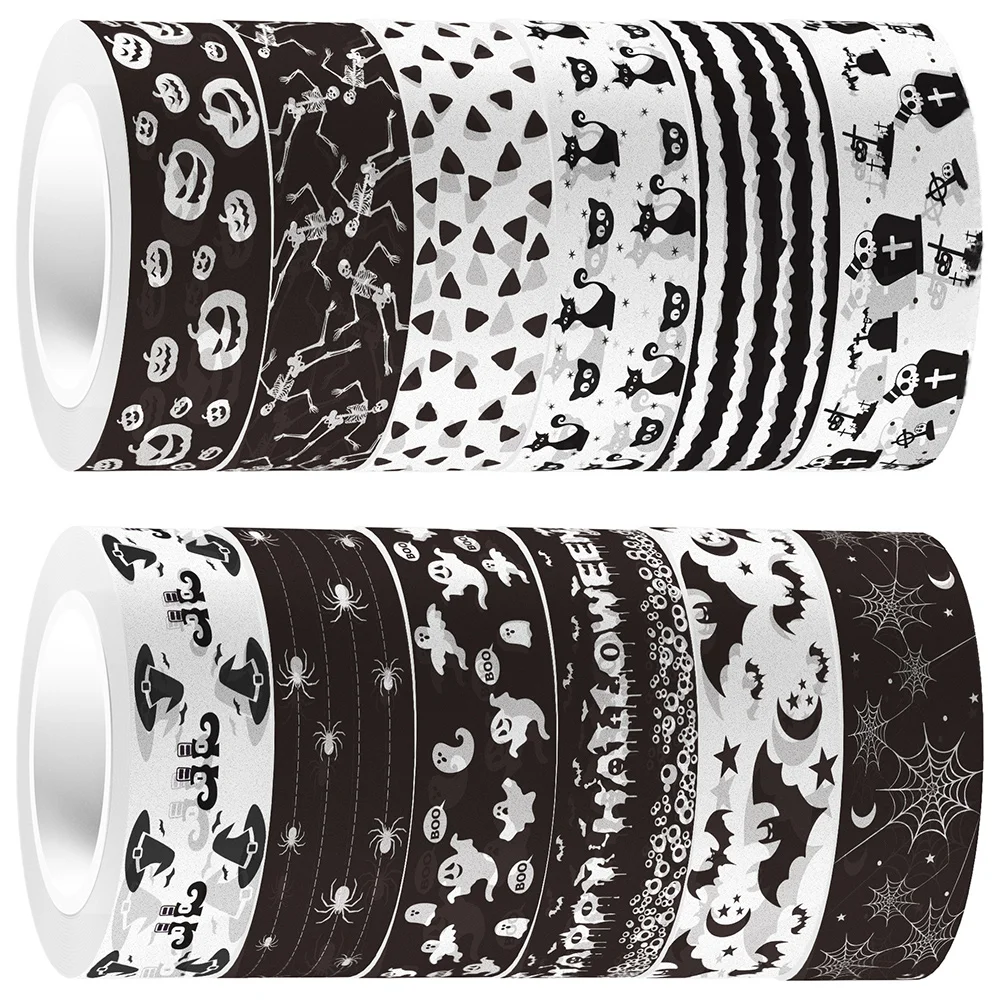 

of Halloween Holiday Washi Tape Decorative Washi Tape Crafting Tape Halloween Tape Festive Tape for Scrapbooking