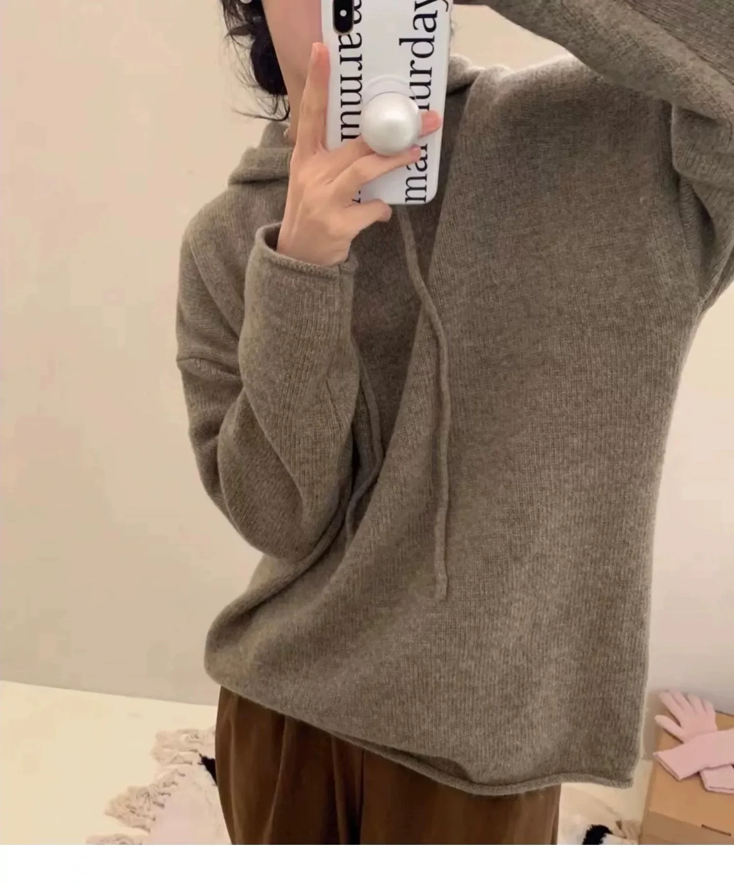 2023 Autumn/winter New 100% Cashmere Hoodie Women's Loose Hoodie Knit Casual Sweater
2023 Autumn/winter New 100% Cashmere Hoodie Women's Loose Hoodie Knit Casual Sweater