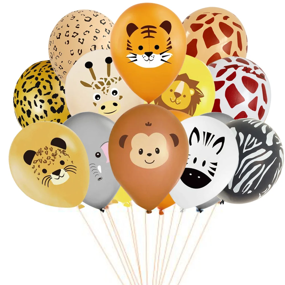 8/10pcs Carton Monkey/Tiger/Elephant/Giraffe Pattern Balloon Set for Kids Wild Jungle Safari Birthday Party Decoration Supplies
8/10pcs Carton Monkey/Tiger/Elephant/Giraffe Pattern Balloon Set for Kids Wild Jungle Safari Birthday Party Decoration Supplies