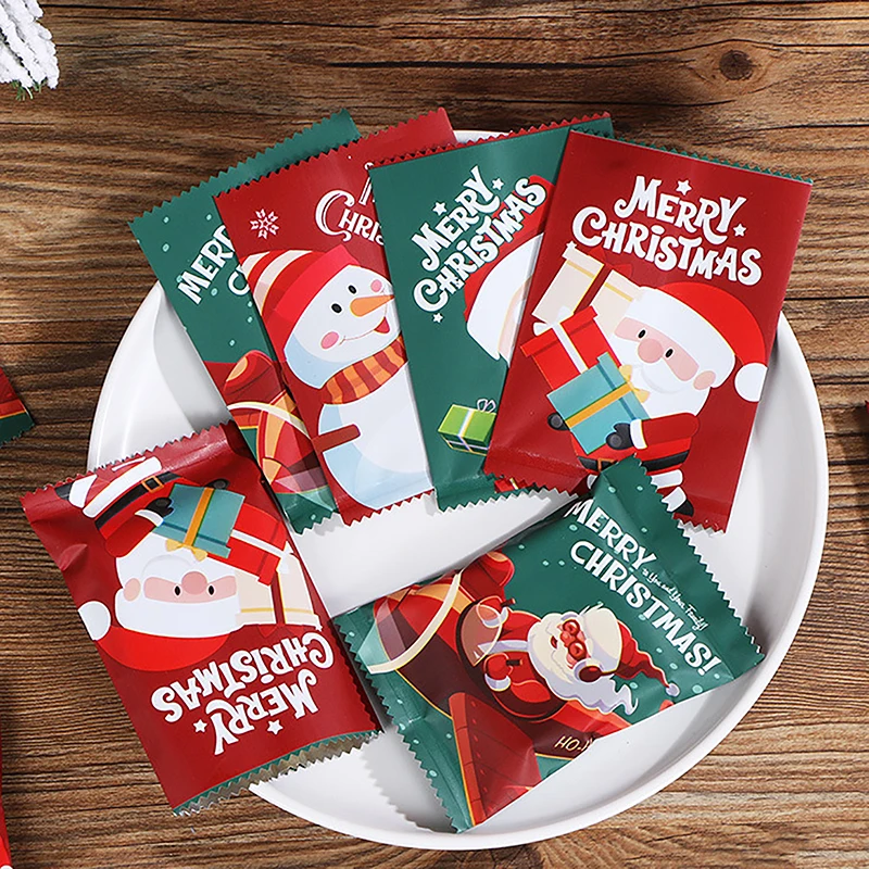 100pcs Christmas Candy Bags Cookie Nougat Plastic Bags Santa Claus Cartoon Xmas Kitchen Baking Snowflake Packaging
100pcs Christmas Candy Bags Cookie Nougat Plastic Bags Santa Claus Cartoon Xmas Kitchen Baking Snowflake Packaging