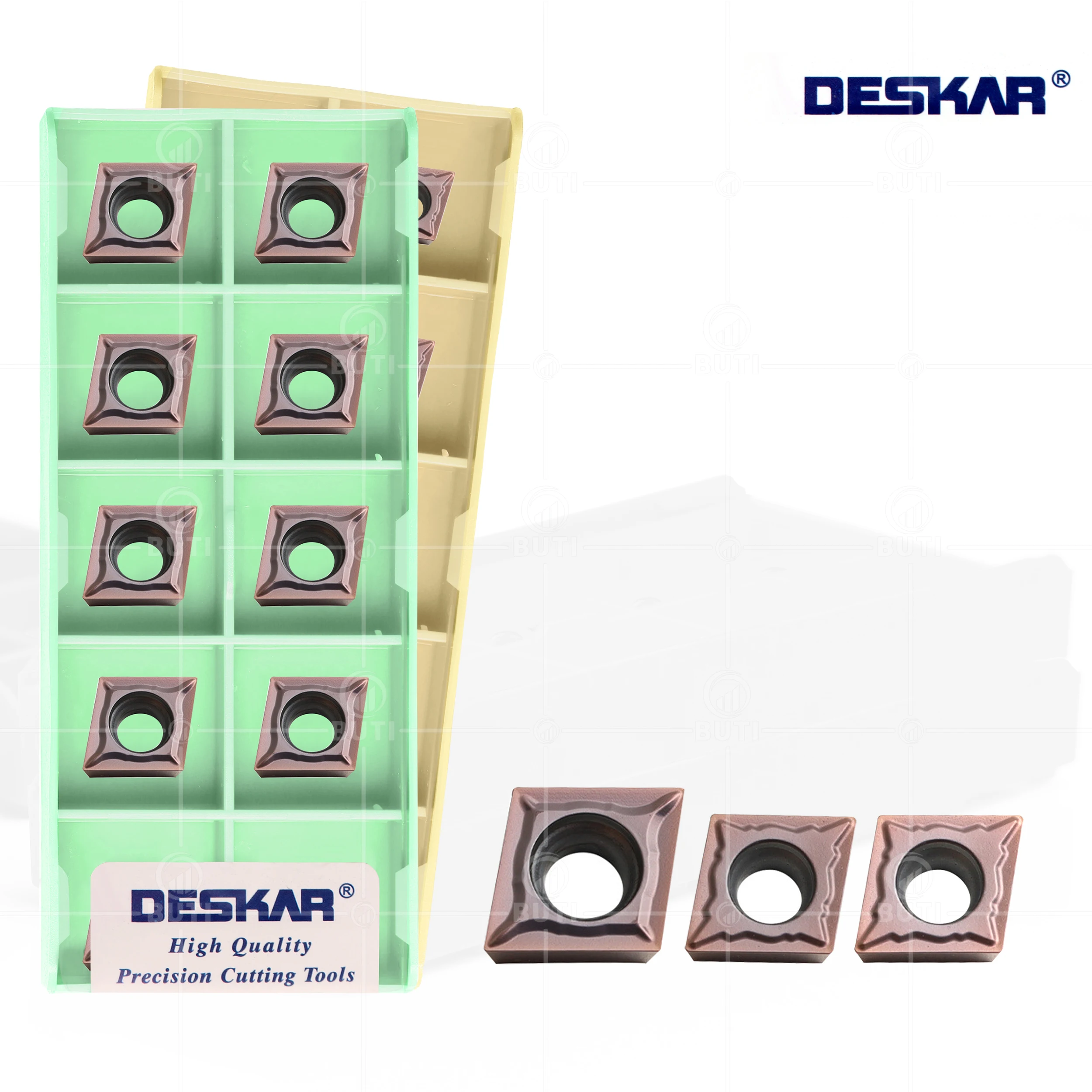 DESKAR 100% Original CCMT060202-GM CCMT09T302-VM LF6018/6118 High-quality CNC Lathe Ling-shape Turning Blade,For Stainless Steel 
DESKAR 100% Original CCMT060202-GM CCMT09T302-VM LF6018/6118 High-quality CNC Lathe Ling-shape Turning Blade,For Stainless Steel