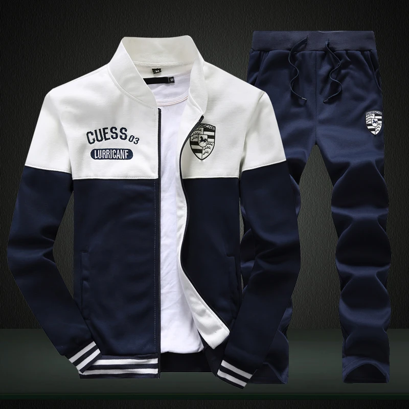 2022 Autumn Men Patchwork Sets 2 Piece Tracksuits Sportswear Mens Zipper Jacket + Pant Tracksuit Male Sweatshirt Casual Suit Set
2022 Autumn Men Patchwork Sets 2 Piece Tracksuits Sportswear Mens Zipper Jacket + Pant Tracksuit Male Sweatshirt Casual Suit Set