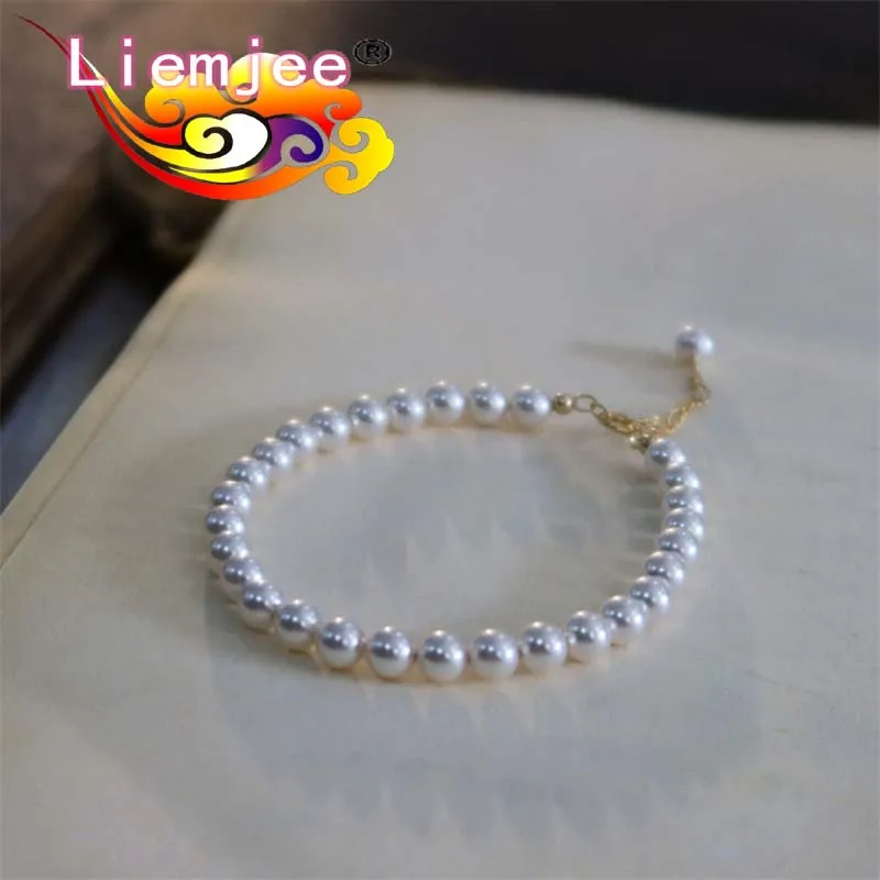 Liemjee Simple Round Pearl 14K Gild Bracelet Accessories Fashion Luxury Party Jewelry For Women Feature Charm Girlfriend Gift
Liemjee Simple Round Pearl 14K Gild Bracelet Accessories Fashion Luxury Party Jewelry For Women Feature Charm Girlfriend Gift