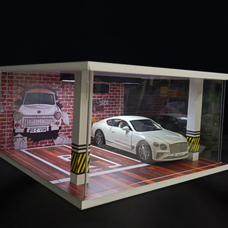 1: 24 Parking Lot Model Three-dimensional Simulation Double Parking Garage Display Box Car Model Storage Box Lamp
1: 24 Parking Lot Model Three-dimensional Simulation Double Parking Garage Display Box Car Model Storage Box Lamp