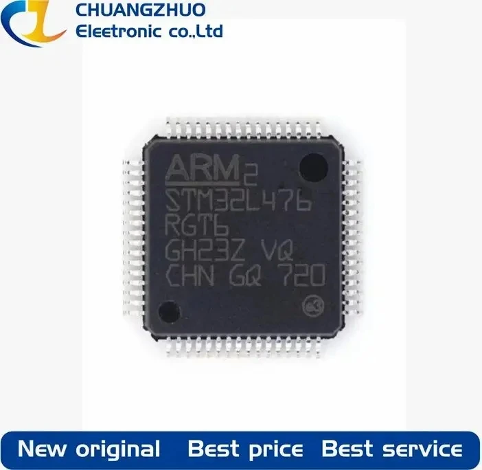 1Pcs New original STM32L476RGT6 1MB 1.71V~3.6V CM4 128KB 80MHz FLASH 51 LQFP-64(10x10) Microcontroller Units
1Pcs New original STM32L476RGT6 1MB 1.71V~3.6V CM4 128KB 80MHz FLASH 51 LQFP-64(10x10) Microcontroller Units