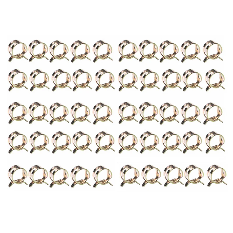 Fuel Spring Clip Oil Silicone Spring Vacuum 10mm Clamp Clip 3/8" 50pcs 65Mn Spring Steel Accessories Durable Hot
Fuel Spring Clip Oil Silicone Spring Vacuum 10mm Clamp Clip 3/8" 50pcs 65Mn Spring Steel Accessories Durable Hot