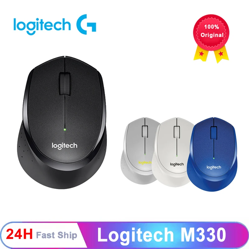 

Мышь Logitech M330 Беспроводная Бесшумная, 2,4 ГГц, USB, 1000DPI