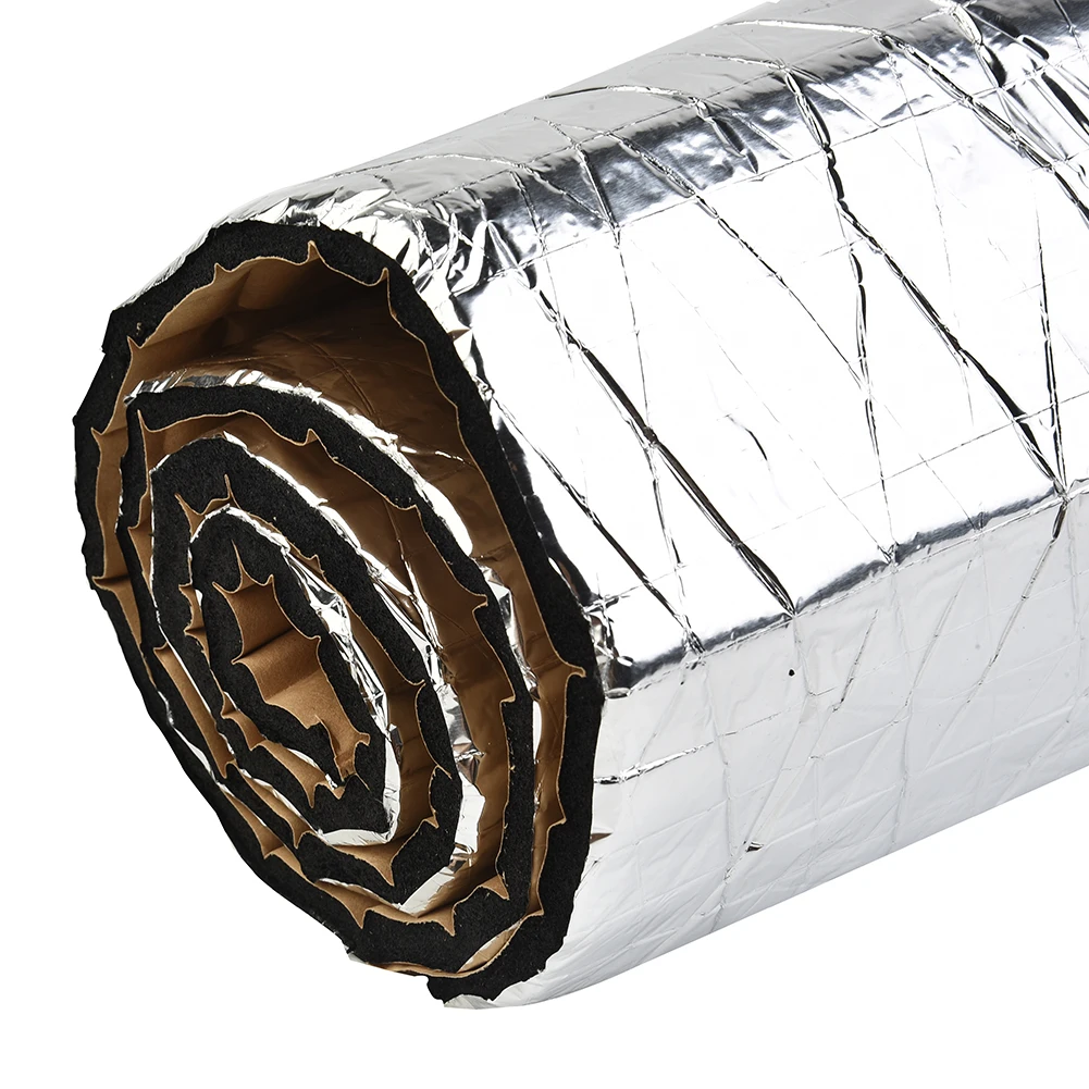 Aluminum foil + rubber foam Car Soundproof insulation Soundproof Foam Pad Accessory 1pc 100*40cm Deadening Warm Durable
Aluminum foil + rubber foam Car Soundproof insulation Soundproof Foam Pad Accessory 1pc 100*40cm Deadening Warm Durable