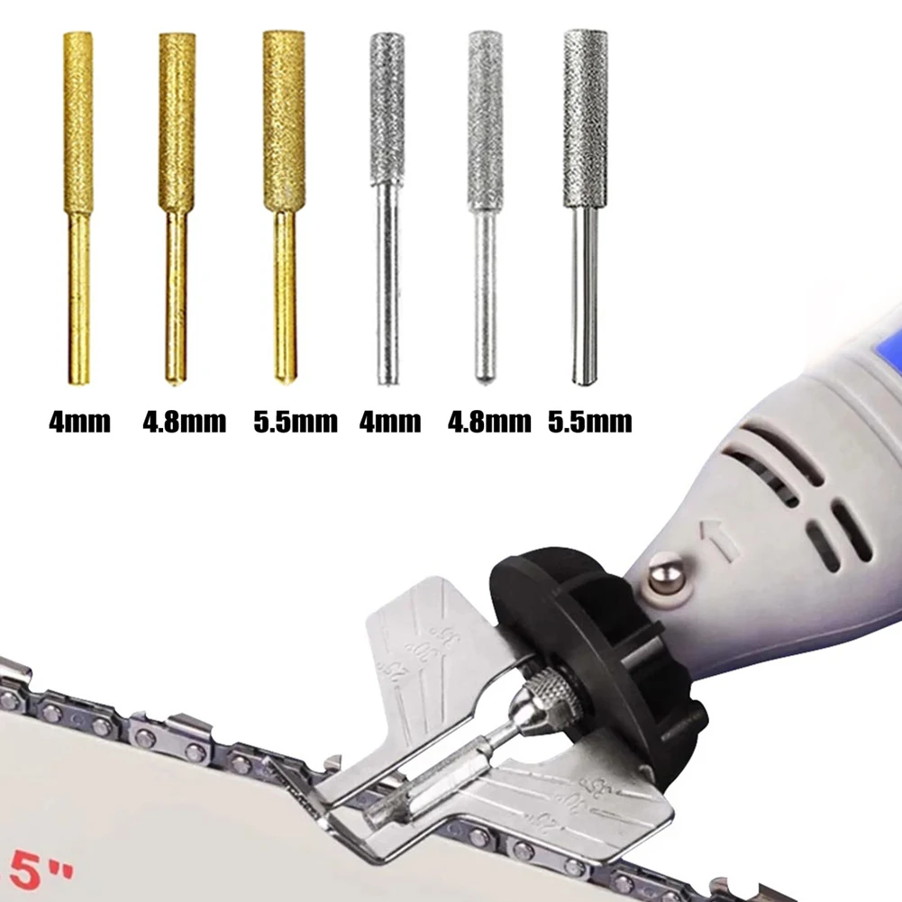 6pcs Chainsaw Sharpener 4/4.8/5.5mm Diamond Coated Cylindrical Burr Chain Saw Sharpening Grinding Head
6pcs Chainsaw Sharpener 4/4.8/5.5mm Diamond Coated Cylindrical Burr Chain Saw Sharpening Grinding Head