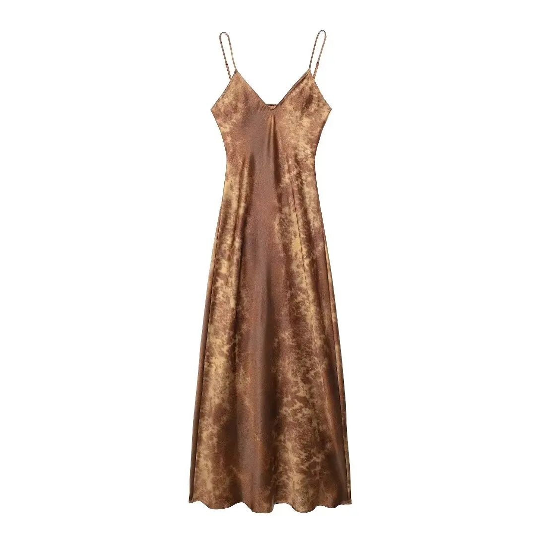 TRAFZA Woman Chic Slim Sling Dress Beach Party Dress Fashion Women Print Sexy V-Neck Sleeveless Backless Long Dress Mujer TRAF
TRAFZA Woman Chic Slim Sling Dress Beach Party Dress Fashion Women Print Sexy V-Neck Sleeveless Backless Long Dress Mujer TRAF