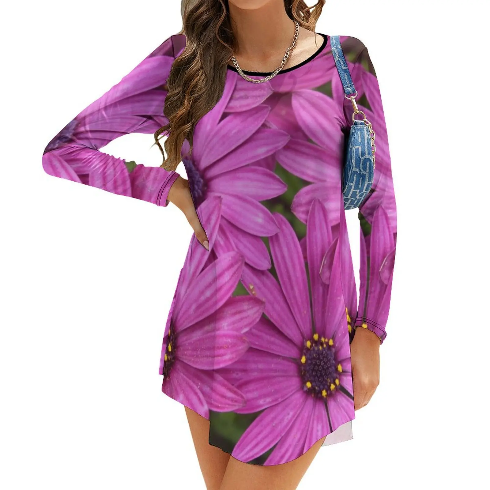 Purple Petals Interwoven Cape Daisy Flowers Long-Sleeve Dress cocktail dresses summer clothes
Purple Petals Interwoven Cape Daisy Flowers Long-Sleeve Dress cocktail dresses summer clothes