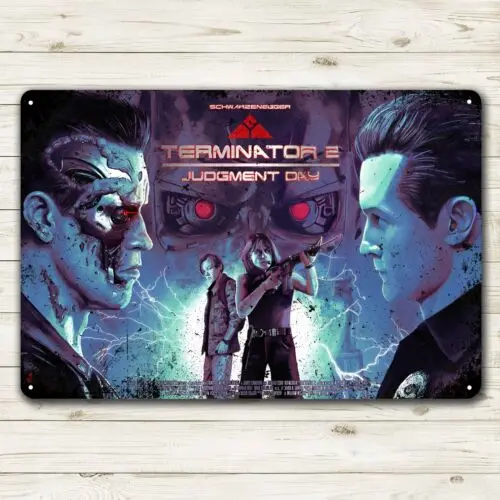 Металлический плакат из фильма «День суждения» Terminator, Оловянная табличка 20x30 см
Металлический плакат из фильма «День суждения» Terminator, Оловянная табличка 20x30 см
