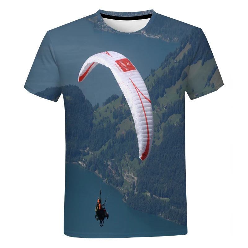 New Men's and Women's 3D Printed T Shirt Oversized Fashion Casual Top Summer Cool Extreme Sports Paragliding Streetwear T Shirt
New Men's and Women's 3D Printed T Shirt Oversized Fashion Casual Top Summer Cool Extreme Sports Paragliding Streetwear T Shirt