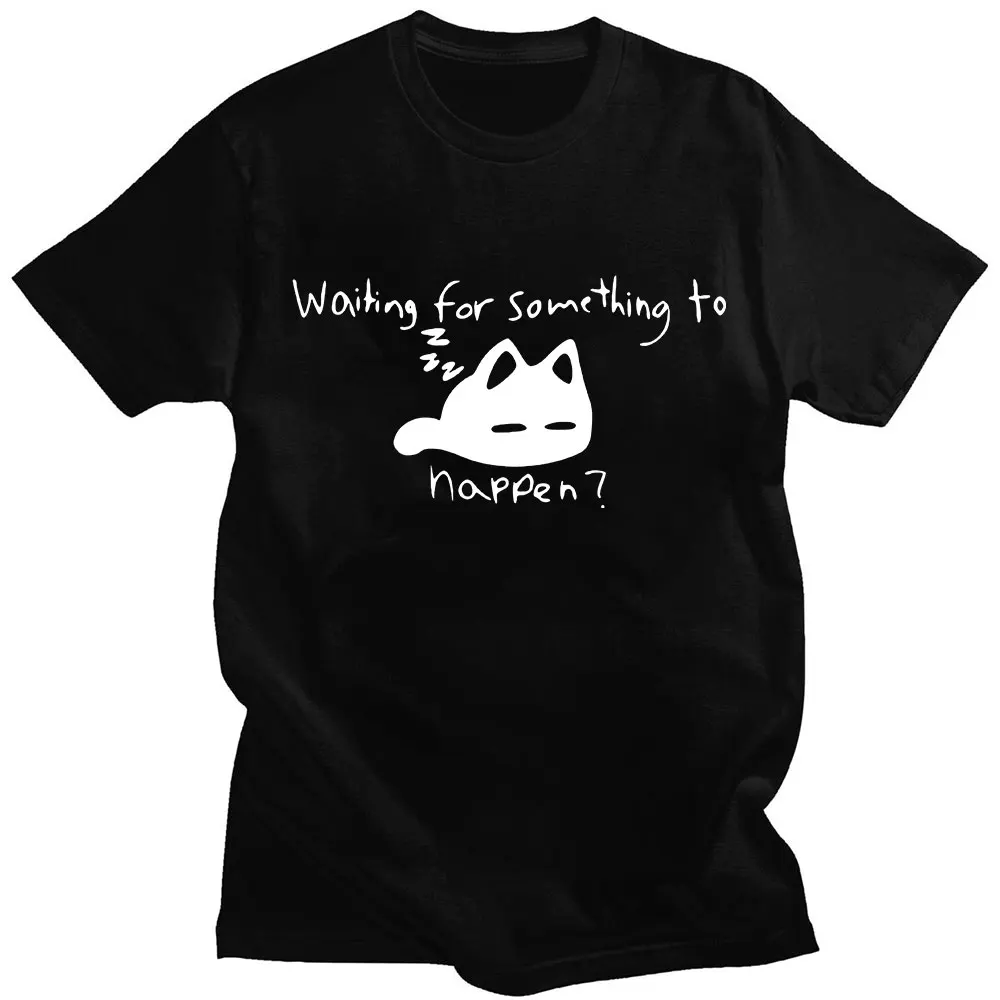 Waiting for Something To Happen Omori Cat Print T-shirts Funny Cats Lover T Shirt Harajuku Anime Graphic Tees Oversize Unisex
Waiting for Something To Happen Omori Cat Print T-shirts Funny Cats Lover T Shirt Harajuku Anime Graphic Tees Oversize Unisex