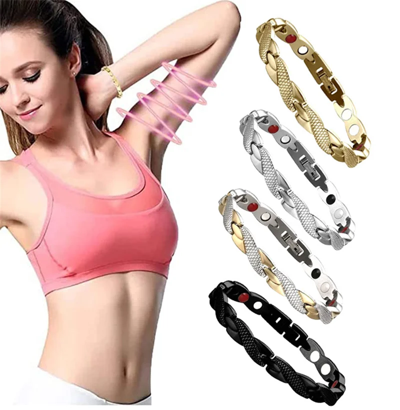 Magnetic Bracelet Lymph Drainage Therapeutic Detox Slimming Gift For Women Men Retro Creative Health Care |