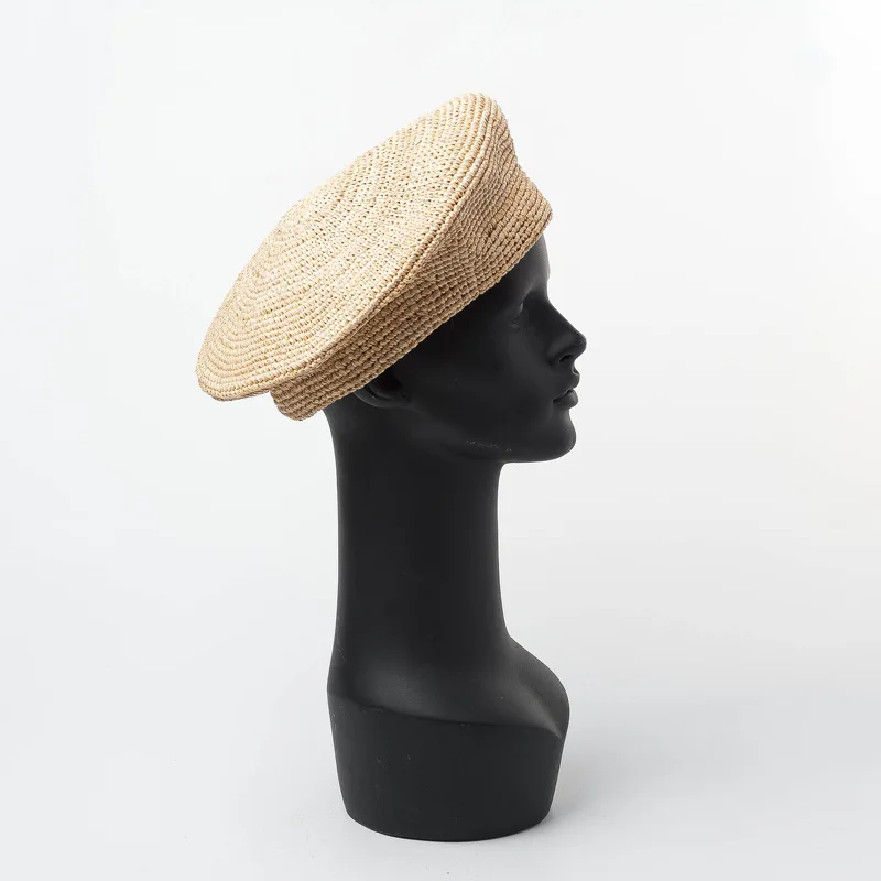 202303-HH5011 new street summer natural raffia handmade grass solid modern fancywork beret cap men women holiday leisure hat
202303-HH5011 new street summer natural raffia handmade grass solid modern fancywork beret cap men women holiday leisure hat