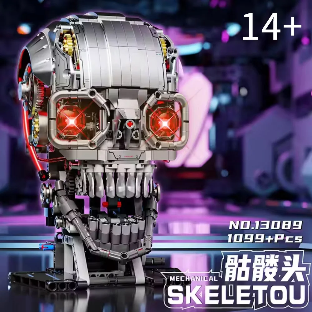 Creative IDEAS The trend funny skull building blocks creative lighting assembly scary decoration toys difficult gifts for boys Creative IDEAS The trend funny skull building blocks creative lighting assembly scary decoration toys difficult gifts for boys