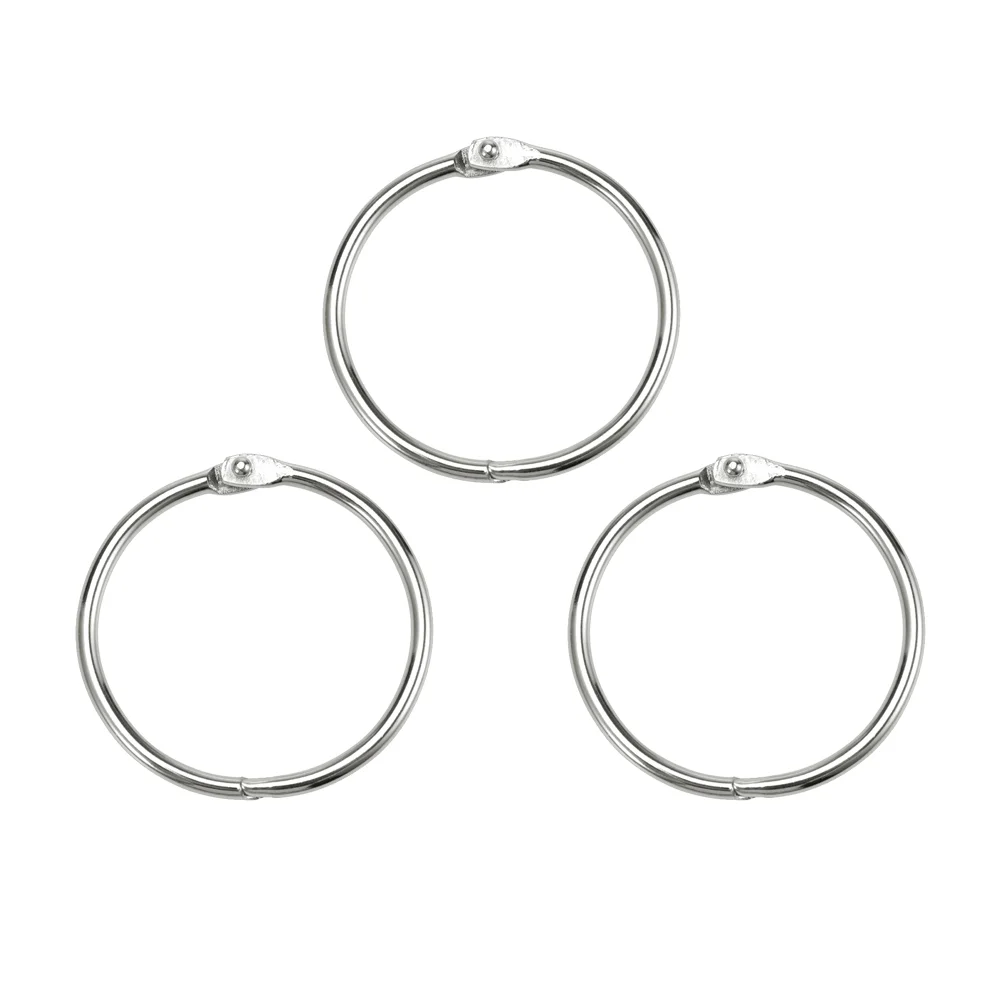 50 Pcs Key Rings Book Holder Outer Diameter Loose Leaf Metal Clip for Organization Scrapbook
50 Pcs Key Rings Book Holder Outer Diameter Loose Leaf Metal Clip for Organization Scrapbook