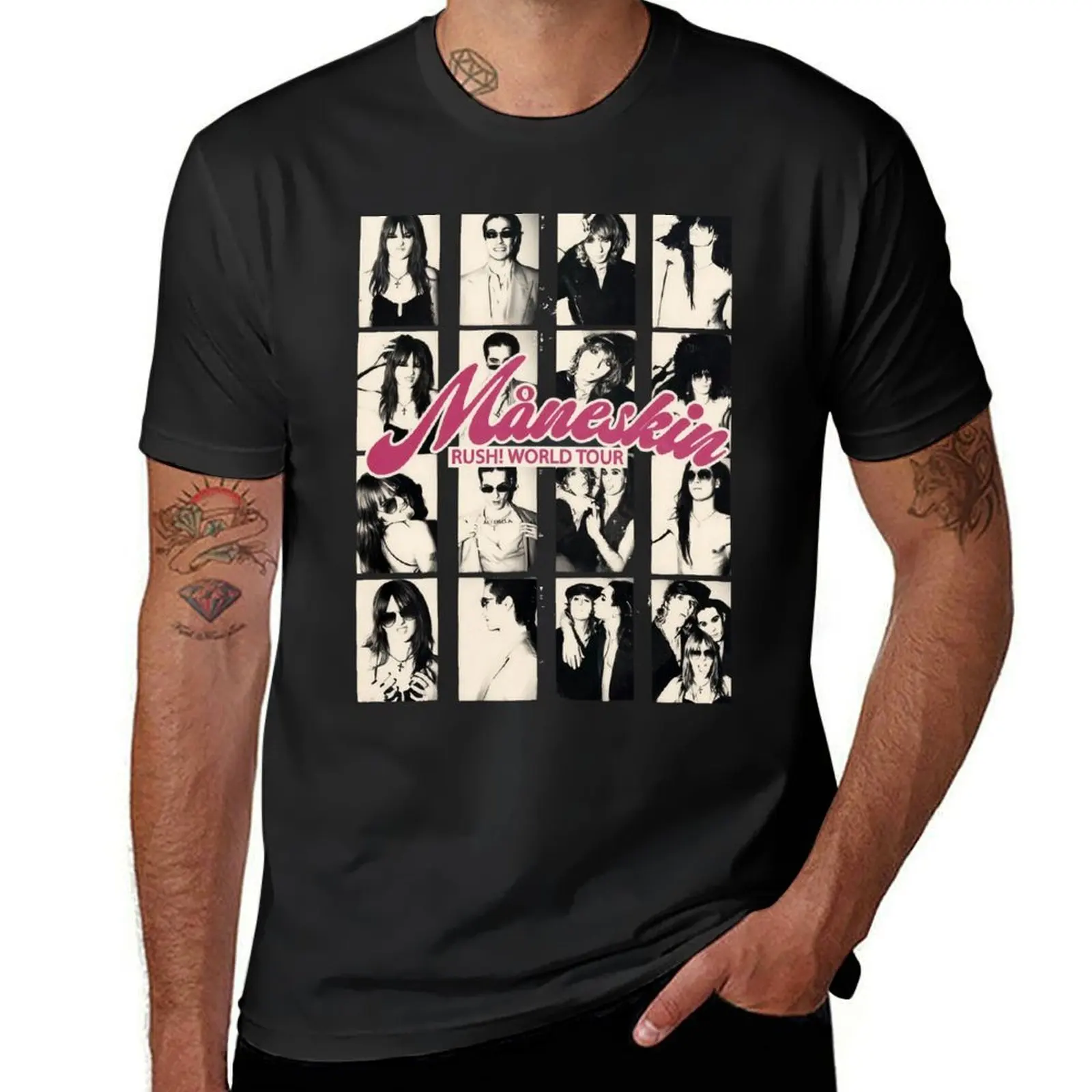 Maneskin Music Tour T-Shirt heavyweights korean fashion boys animal print men clothing
Maneskin Music Tour T-Shirt heavyweights korean fashion boys animal print men clothing