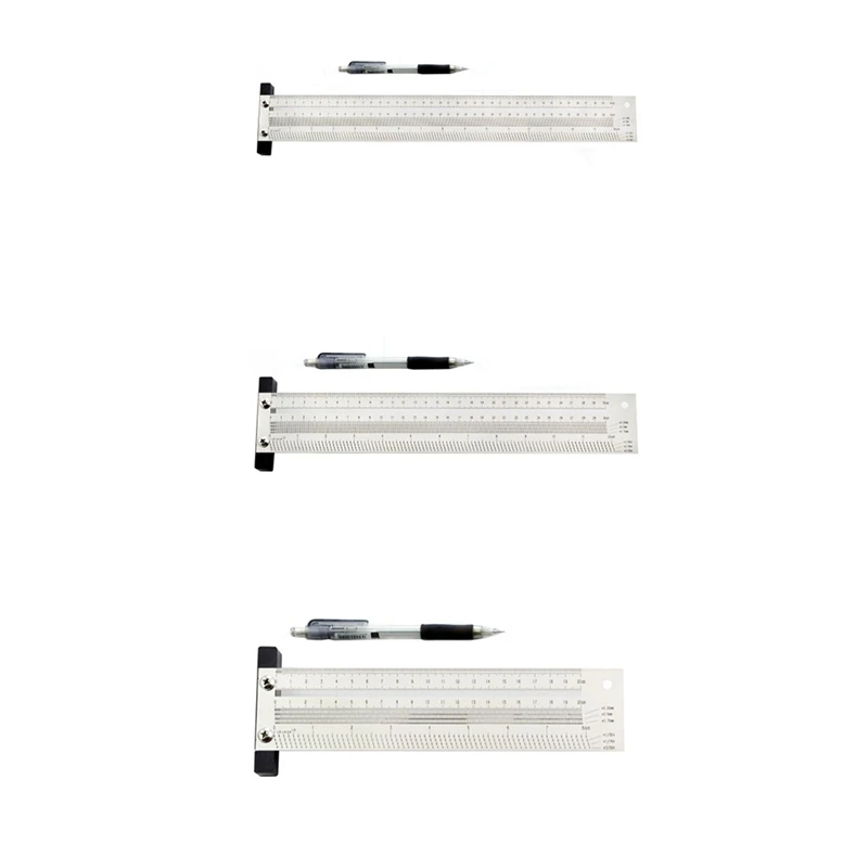 High-Precision Hole Scale Ruler T-Rule T Square Mm/In Fine Woodworking Scribe Mark Line Tool
High-Precision Hole Scale Ruler T-Rule T Square Mm/In Fine Woodworking Scribe Mark Line Tool