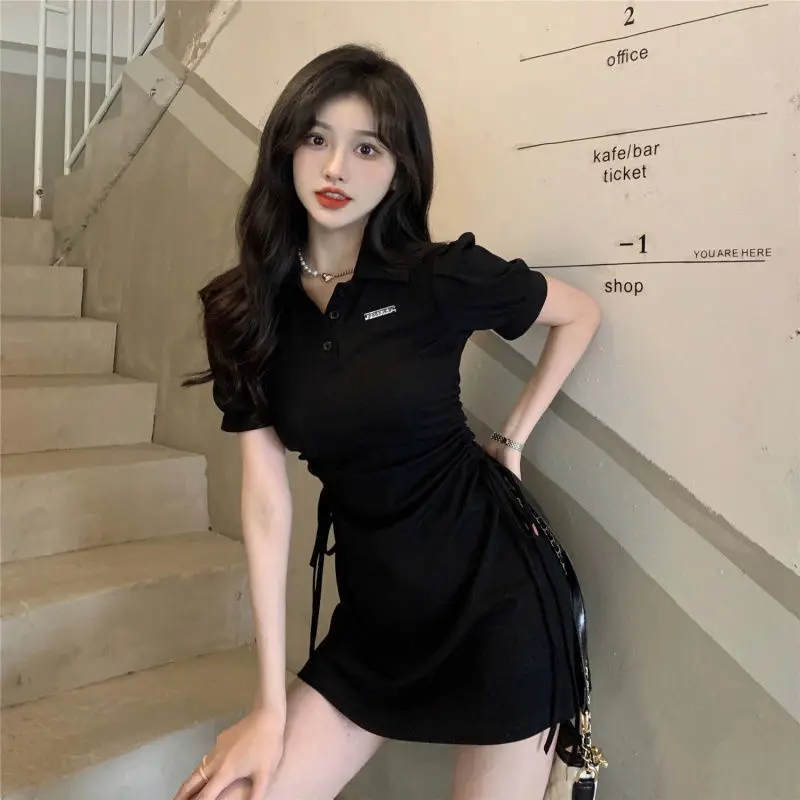Short Sleeve Mini Dresses Women Harajuku Shirring Design Sweet Lovely Korean Style 2023 Summer for Ladies Aesthetic Clothing New
Short Sleeve Mini Dresses Women Harajuku Shirring Design Sweet Lovely Korean Style 2023 Summer for Ladies Aesthetic Clothing New