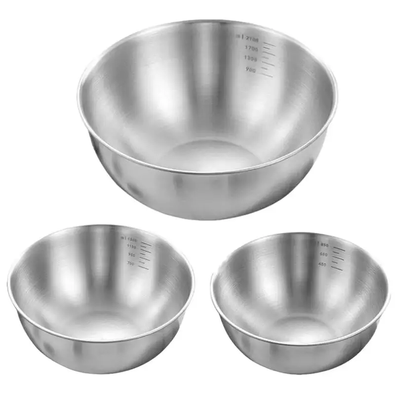 Mixing Bowls Stainless Steel Food Grade Cooking Basin Serving Bowl With Scale Vegetable Washing Salad Maker Bowl Kitchen Supplie
Mixing Bowls Stainless Steel Food Grade Cooking Basin Serving Bowl With Scale Vegetable Washing Salad Maker Bowl Kitchen Supplie