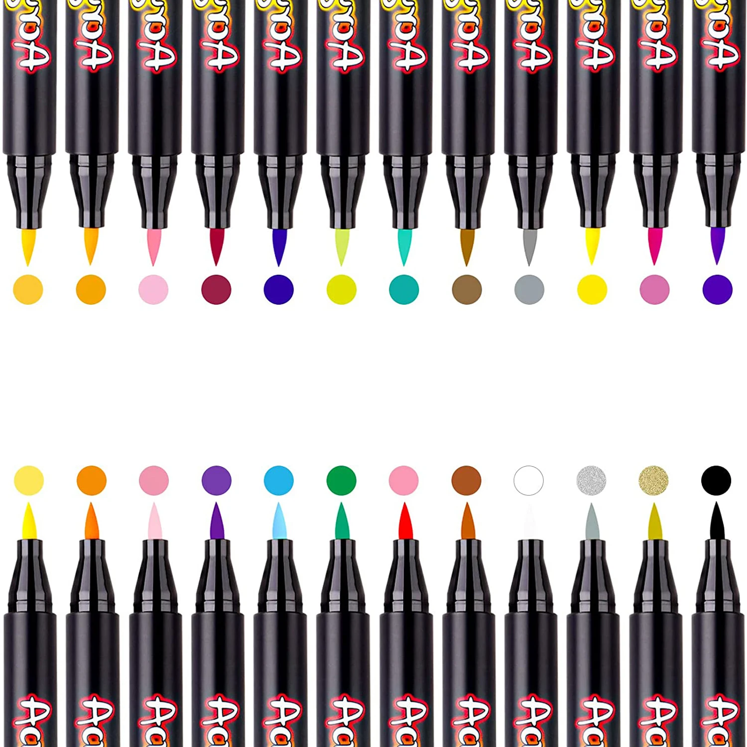 12/24/36 Colors Acrylic Paint Pen Art Markers Extra Fine Nylon Brush Tip Opaque Water-Based Paint Quick-Dry Ink for All Surfaces
12/24/36 Colors Acrylic Paint Pen Art Markers Extra Fine Nylon Brush Tip Opaque Water-Based Paint Quick-Dry Ink for All Surfaces