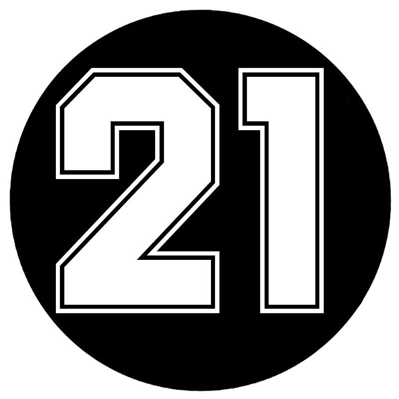 Автомобильная Наклейка номер 21, Виниловая наклейка на бампер, заднее окно автомобиля, мотоцикла, водонепроницаемая защита от солнца, 13 см
Автомобильная Наклейка номер 21, Виниловая наклейка на бампер, заднее окно автомобиля, мотоцикла, водонепроницаемая защита от солнца, 13 см