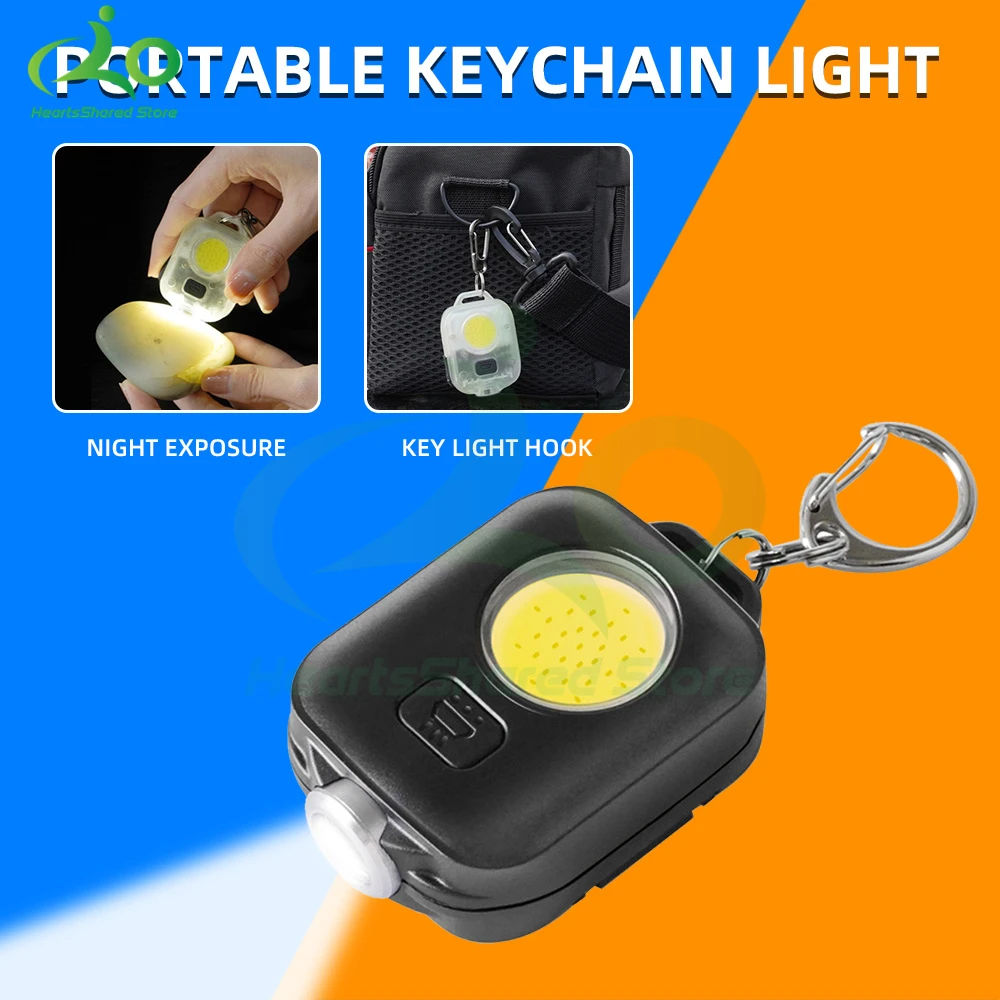 Mini LED Keychain Flashlight Ultra Bright COB Key Ring Torch Light Rechargeable 500mAh Battery Pocket Light For Outdoor Camping
Mini LED Keychain Flashlight Ultra Bright COB Key Ring Torch Light Rechargeable 500mAh Battery Pocket Light For Outdoor Camping