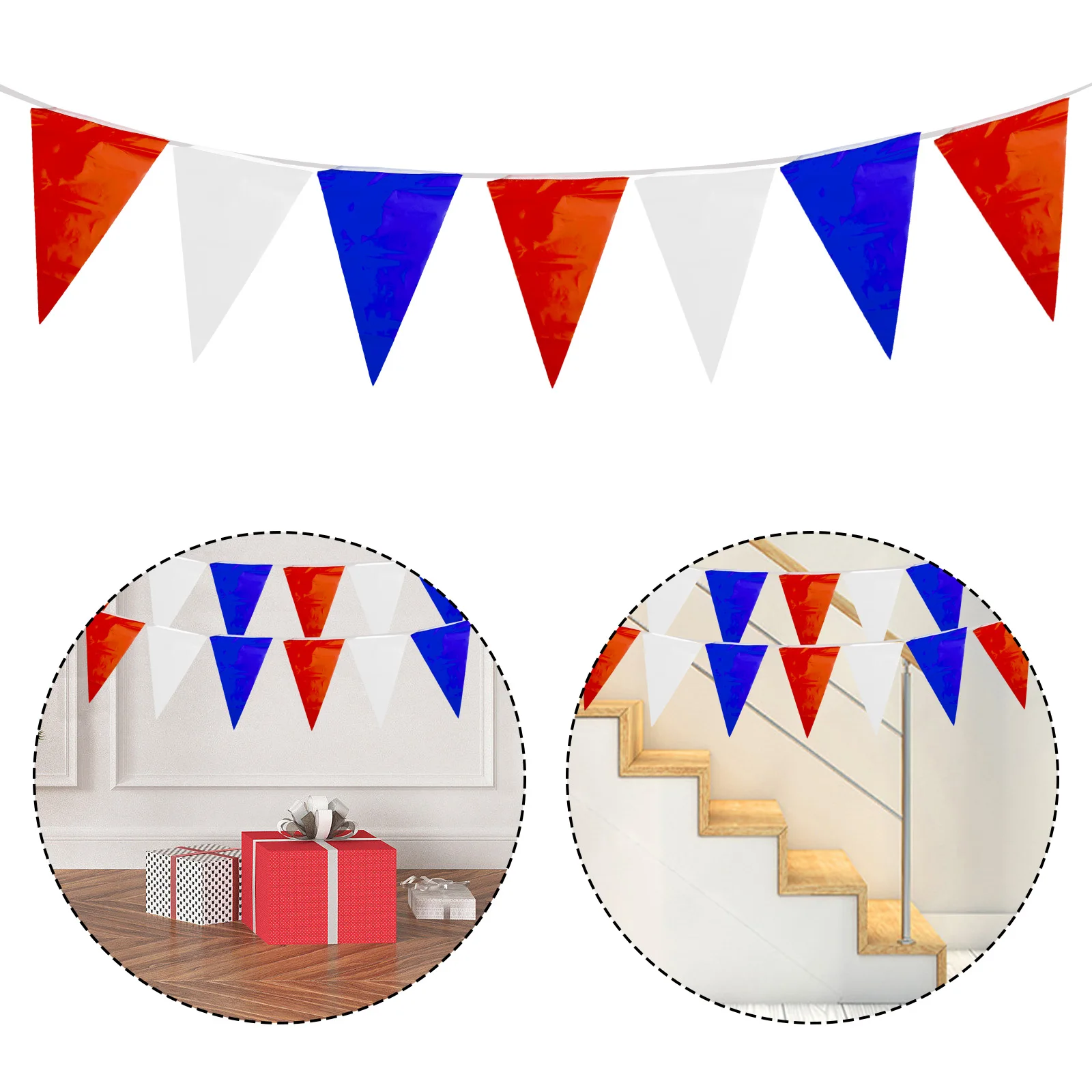 Bunting String Flag Fundraisers Street Parties For Celebrations Party Supplies Triangular Wall Art 18m Length PE
Bunting String Flag Fundraisers Street Parties For Celebrations Party Supplies Triangular Wall Art 18m Length PE